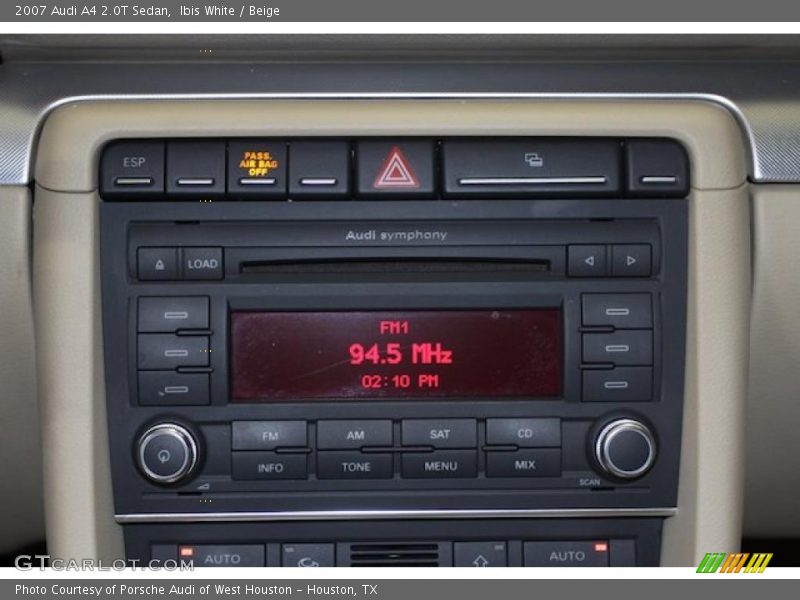 Ibis White / Beige 2007 Audi A4 2.0T Sedan