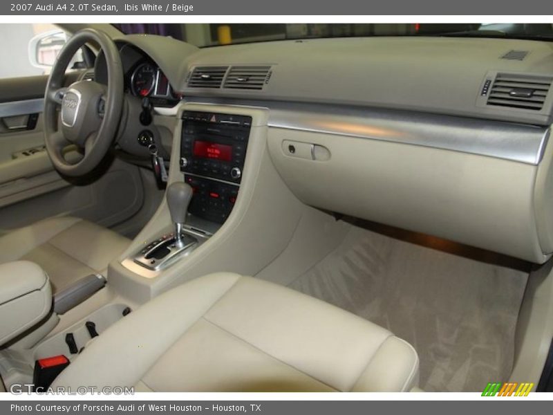 Ibis White / Beige 2007 Audi A4 2.0T Sedan