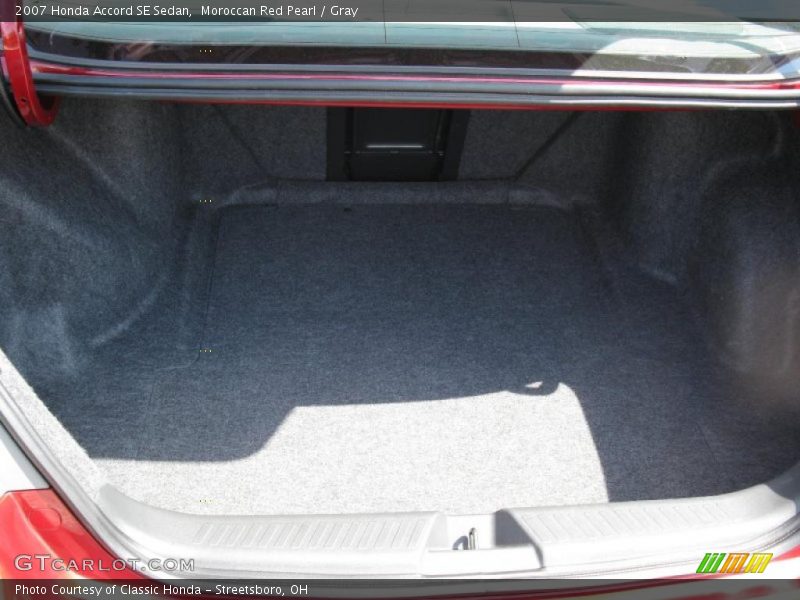 Moroccan Red Pearl / Gray 2007 Honda Accord SE Sedan