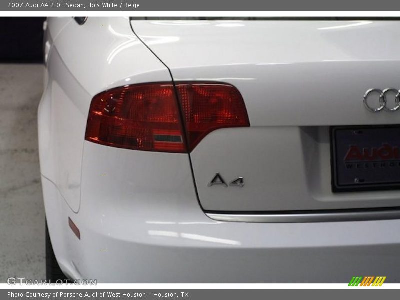 Ibis White / Beige 2007 Audi A4 2.0T Sedan