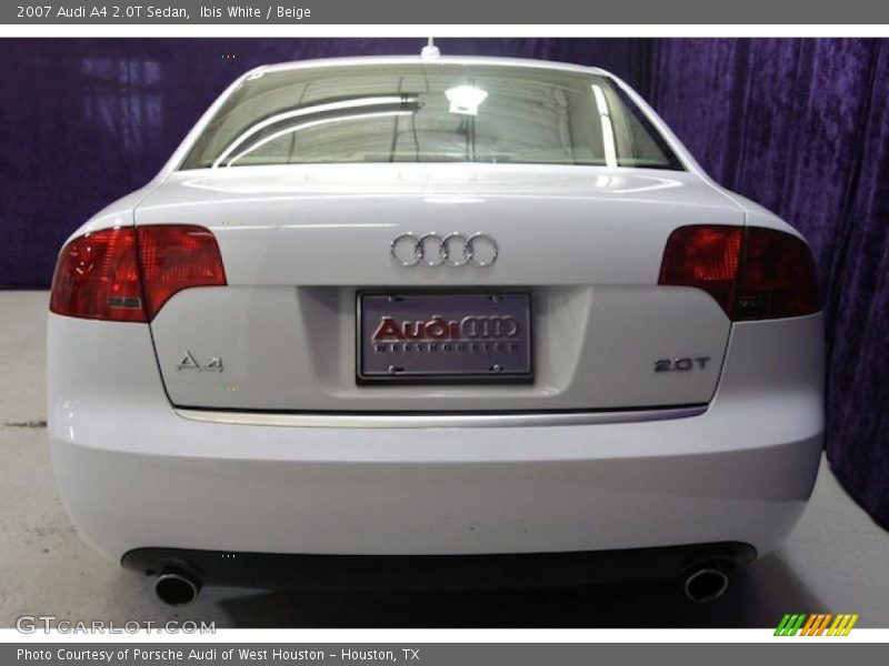 Ibis White / Beige 2007 Audi A4 2.0T Sedan