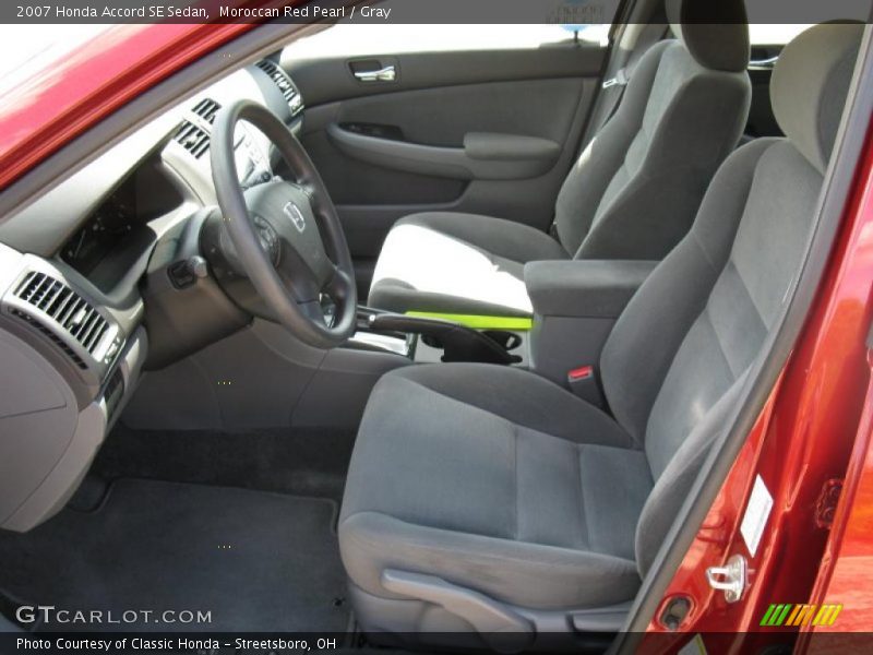 Moroccan Red Pearl / Gray 2007 Honda Accord SE Sedan