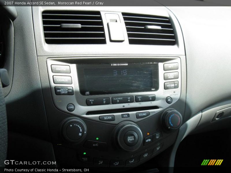 Moroccan Red Pearl / Gray 2007 Honda Accord SE Sedan