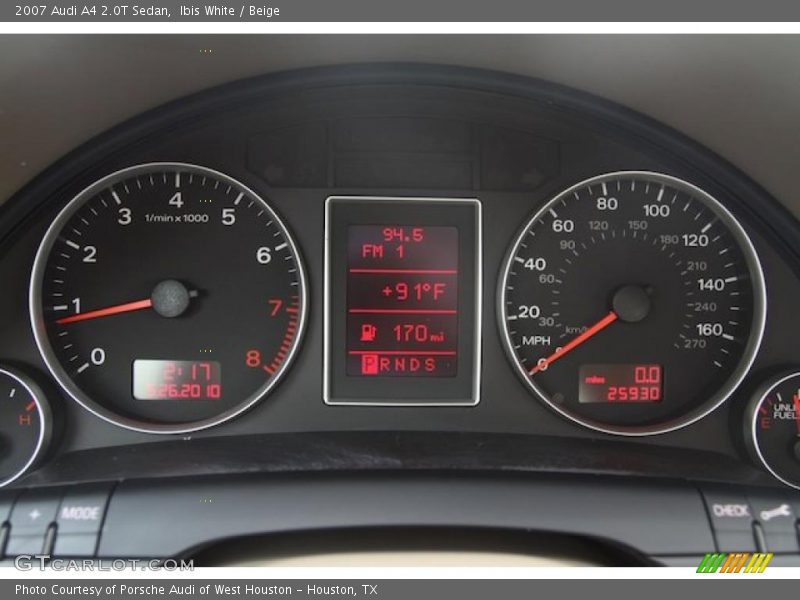 Ibis White / Beige 2007 Audi A4 2.0T Sedan