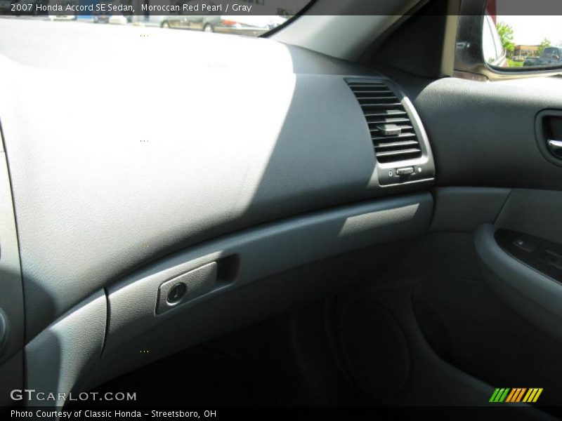 Moroccan Red Pearl / Gray 2007 Honda Accord SE Sedan