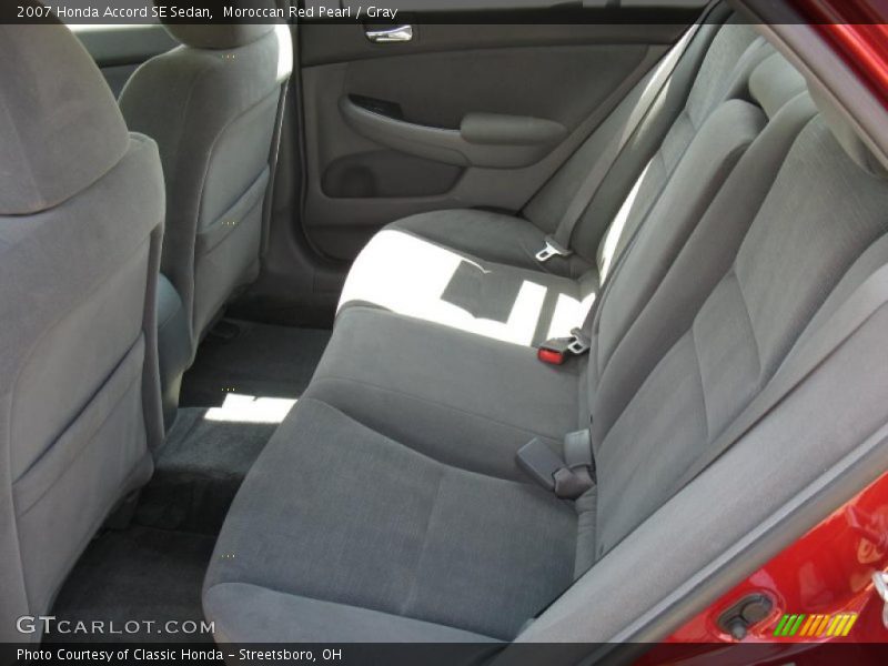 Moroccan Red Pearl / Gray 2007 Honda Accord SE Sedan