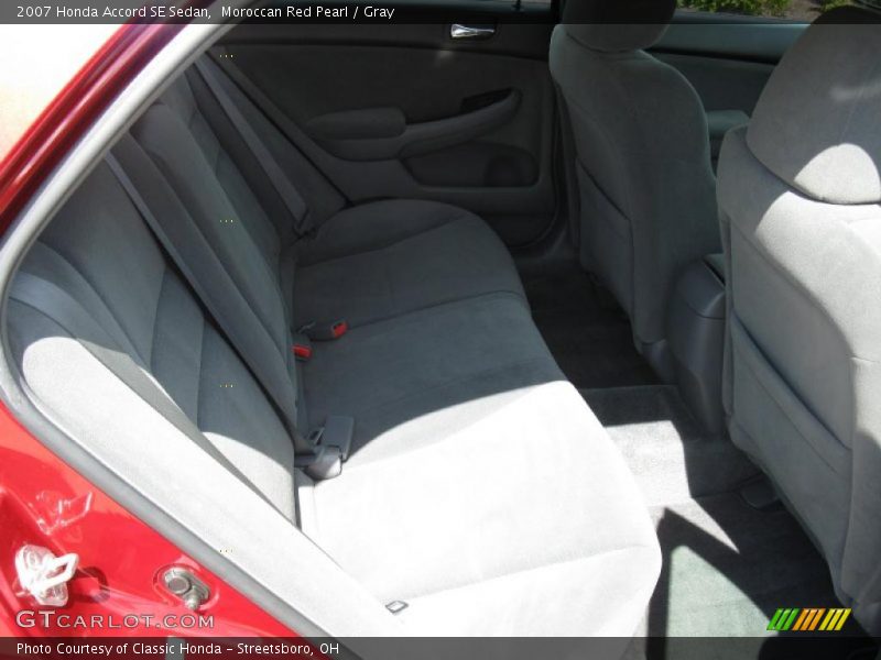 Moroccan Red Pearl / Gray 2007 Honda Accord SE Sedan