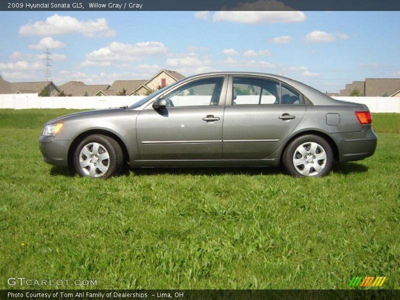 Willow Gray / Gray 2009 Hyundai Sonata GLS