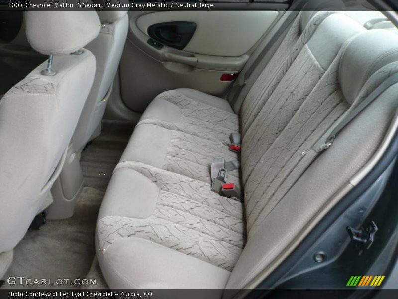 Medium Gray Metallic / Neutral Beige 2003 Chevrolet Malibu LS Sedan