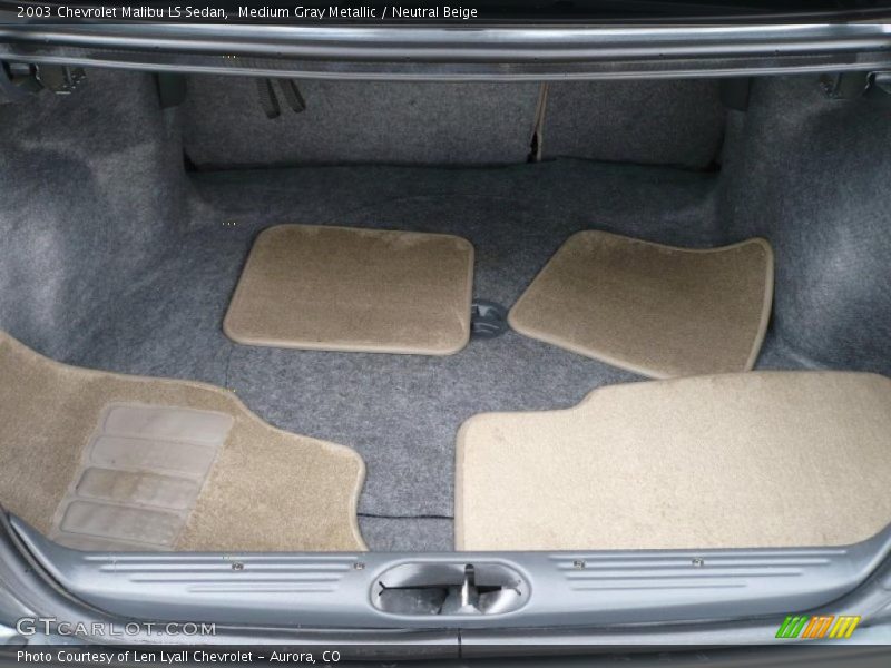 Medium Gray Metallic / Neutral Beige 2003 Chevrolet Malibu LS Sedan
