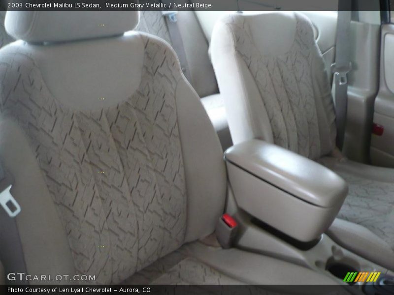 Medium Gray Metallic / Neutral Beige 2003 Chevrolet Malibu LS Sedan