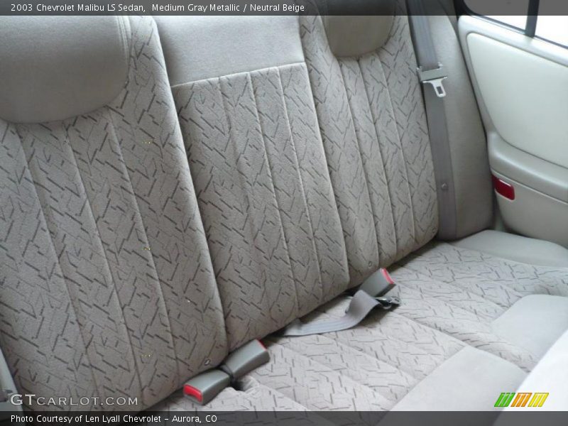 Medium Gray Metallic / Neutral Beige 2003 Chevrolet Malibu LS Sedan