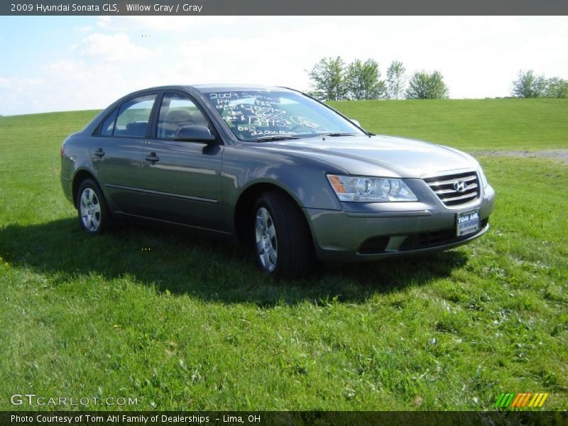 Willow Gray / Gray 2009 Hyundai Sonata GLS