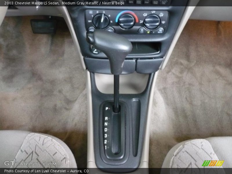 Medium Gray Metallic / Neutral Beige 2003 Chevrolet Malibu LS Sedan