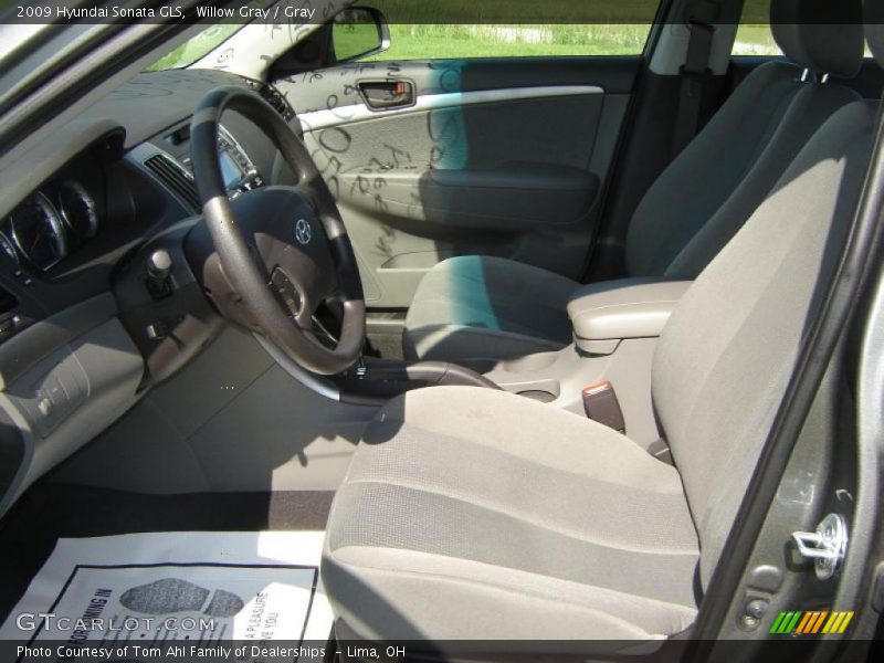 Willow Gray / Gray 2009 Hyundai Sonata GLS