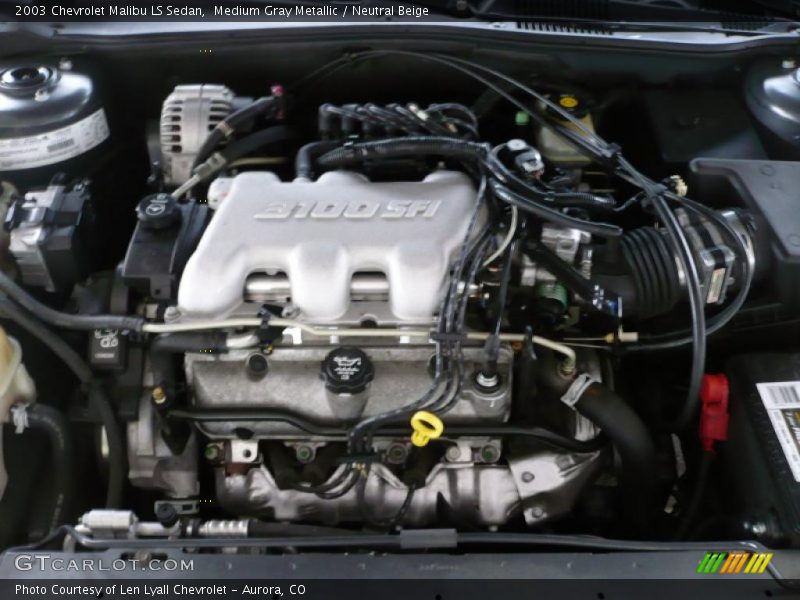 Medium Gray Metallic / Neutral Beige 2003 Chevrolet Malibu LS Sedan