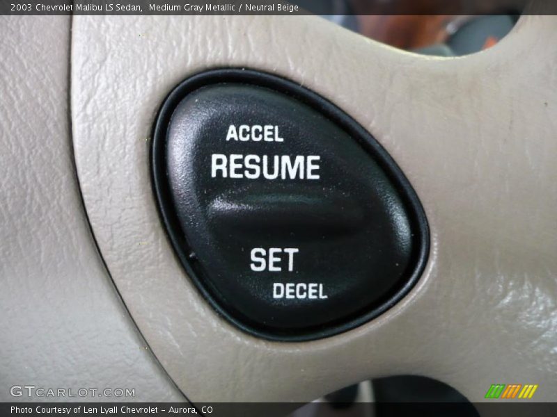 Medium Gray Metallic / Neutral Beige 2003 Chevrolet Malibu LS Sedan