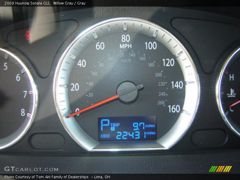 Willow Gray / Gray 2009 Hyundai Sonata GLS