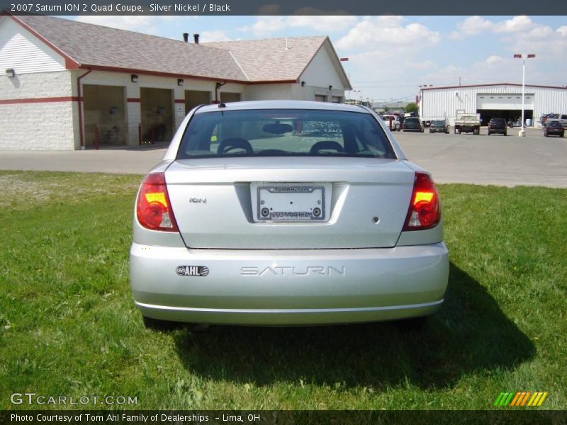 Silver Nickel / Black 2007 Saturn ION 2 Quad Coupe