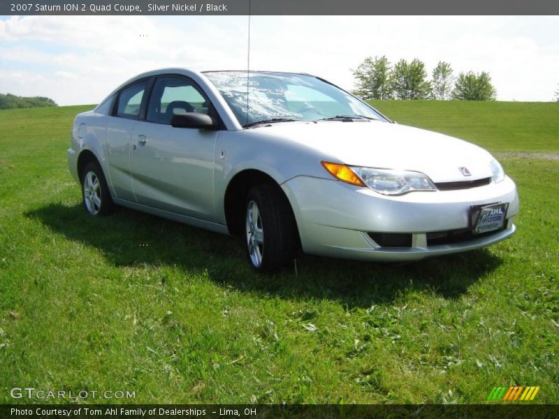 Silver Nickel / Black 2007 Saturn ION 2 Quad Coupe