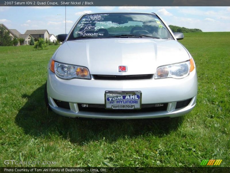 Silver Nickel / Black 2007 Saturn ION 2 Quad Coupe