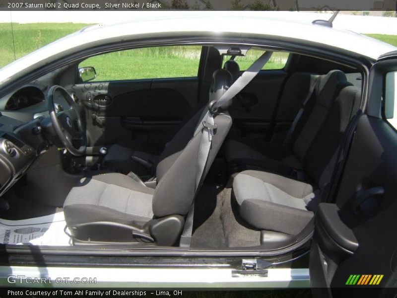 Silver Nickel / Black 2007 Saturn ION 2 Quad Coupe