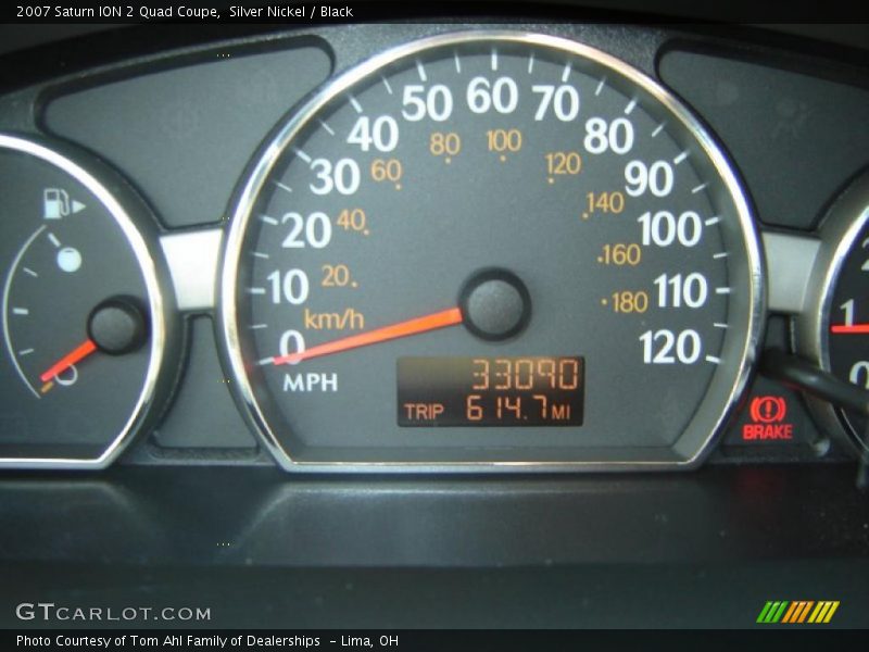 Silver Nickel / Black 2007 Saturn ION 2 Quad Coupe