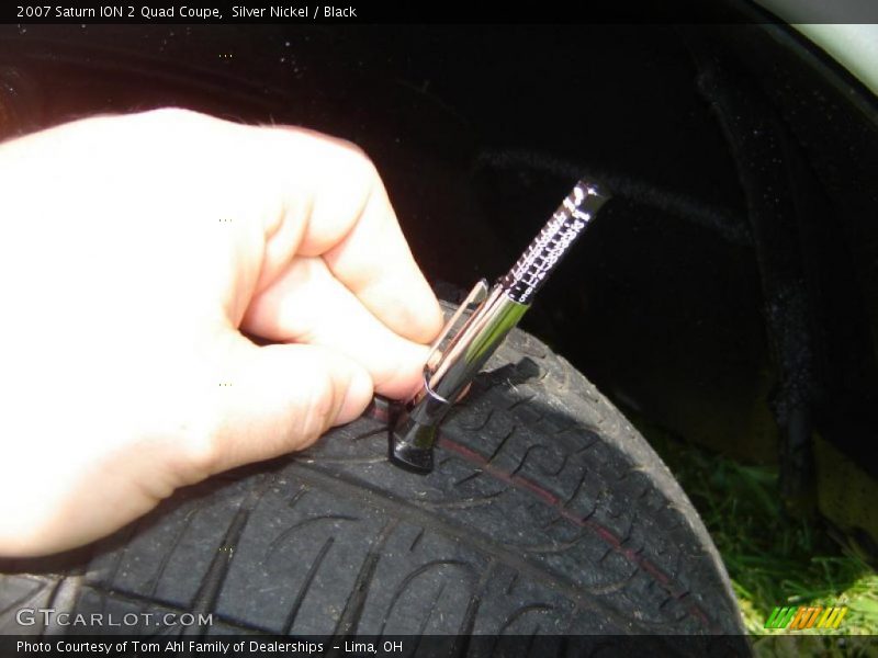 Silver Nickel / Black 2007 Saturn ION 2 Quad Coupe