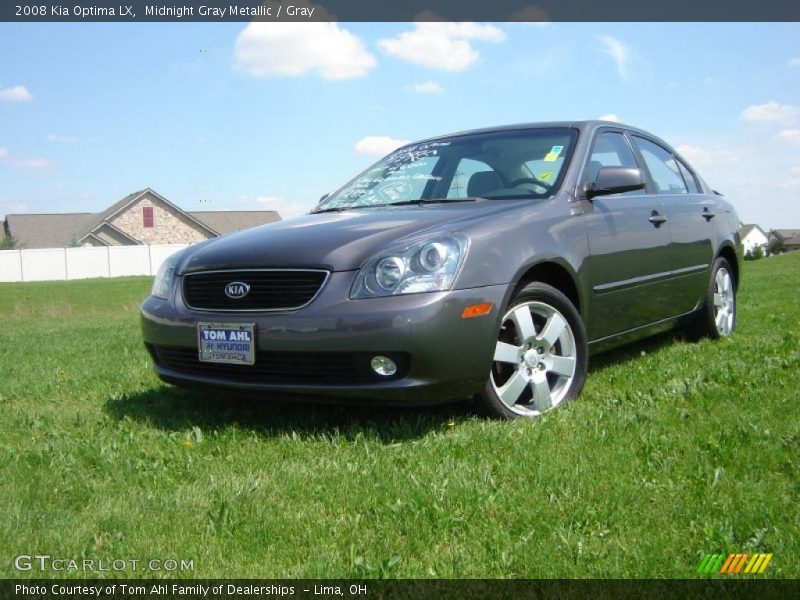 Midnight Gray Metallic / Gray 2008 Kia Optima LX