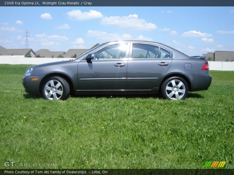 Midnight Gray Metallic / Gray 2008 Kia Optima LX