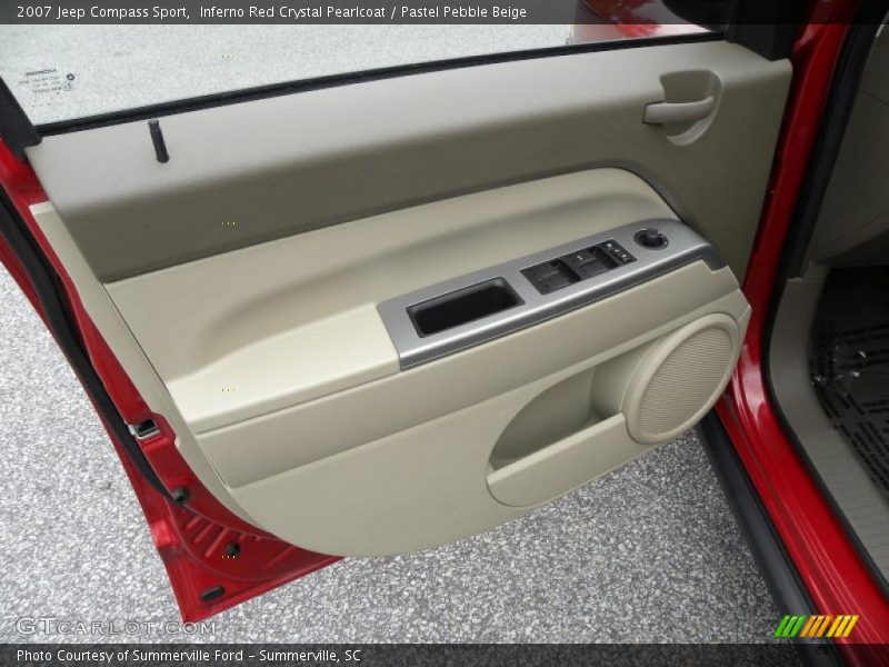 Inferno Red Crystal Pearlcoat / Pastel Pebble Beige 2007 Jeep Compass Sport