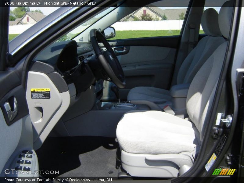 Midnight Gray Metallic / Gray 2008 Kia Optima LX
