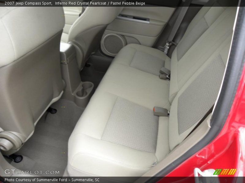 Inferno Red Crystal Pearlcoat / Pastel Pebble Beige 2007 Jeep Compass Sport