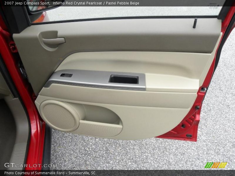 Inferno Red Crystal Pearlcoat / Pastel Pebble Beige 2007 Jeep Compass Sport
