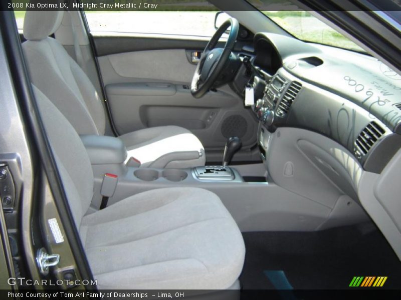 Midnight Gray Metallic / Gray 2008 Kia Optima LX