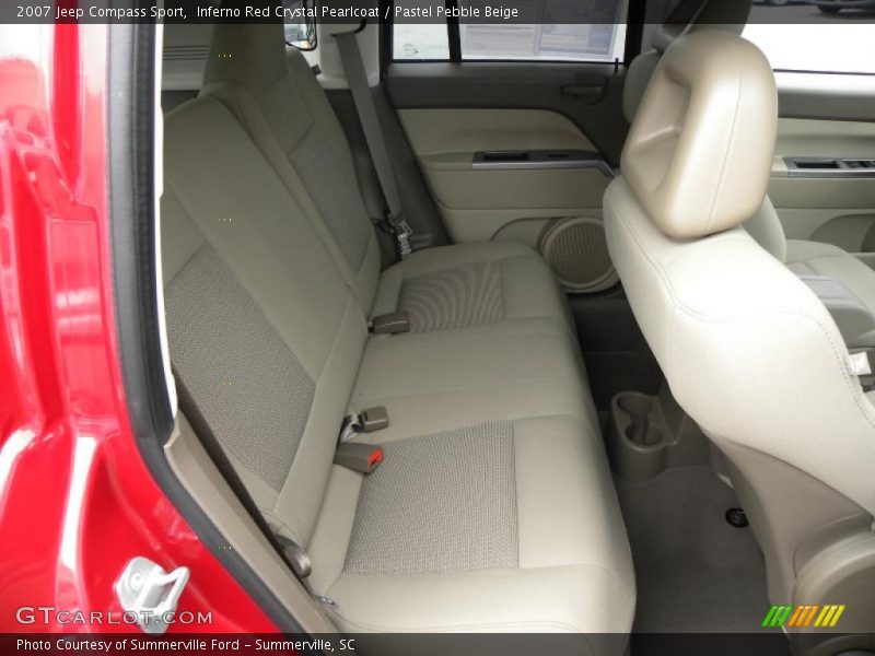 Inferno Red Crystal Pearlcoat / Pastel Pebble Beige 2007 Jeep Compass Sport