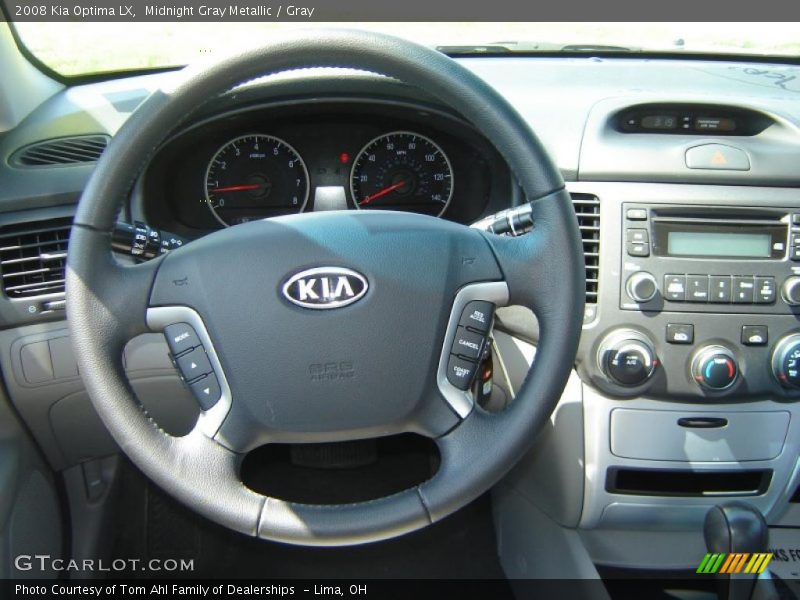 Midnight Gray Metallic / Gray 2008 Kia Optima LX