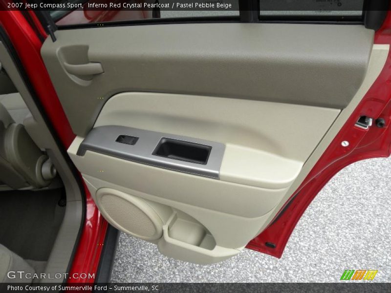 Inferno Red Crystal Pearlcoat / Pastel Pebble Beige 2007 Jeep Compass Sport