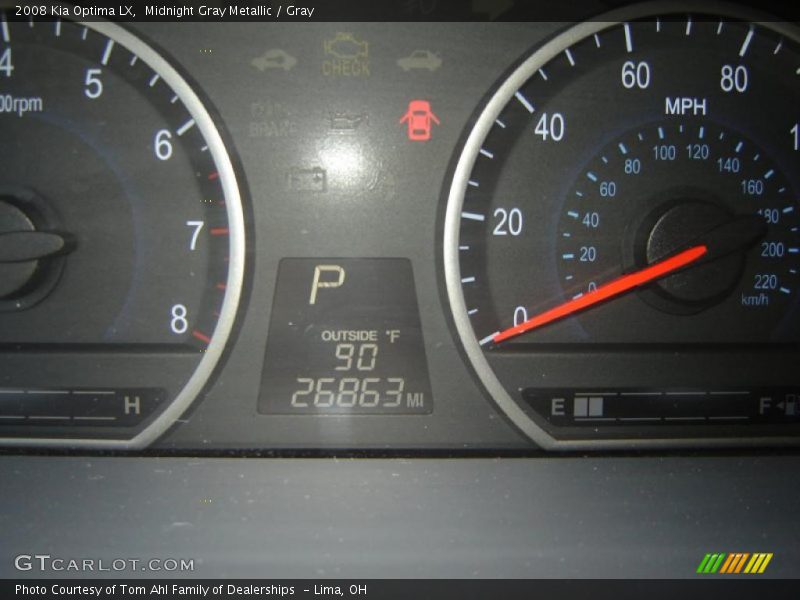 Midnight Gray Metallic / Gray 2008 Kia Optima LX