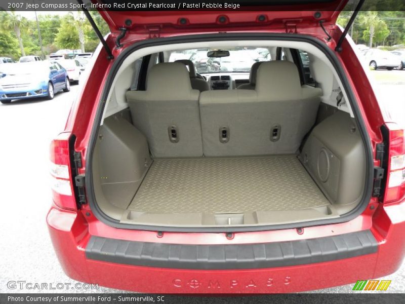 Inferno Red Crystal Pearlcoat / Pastel Pebble Beige 2007 Jeep Compass Sport