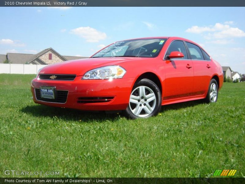 Victory Red / Gray 2010 Chevrolet Impala LS