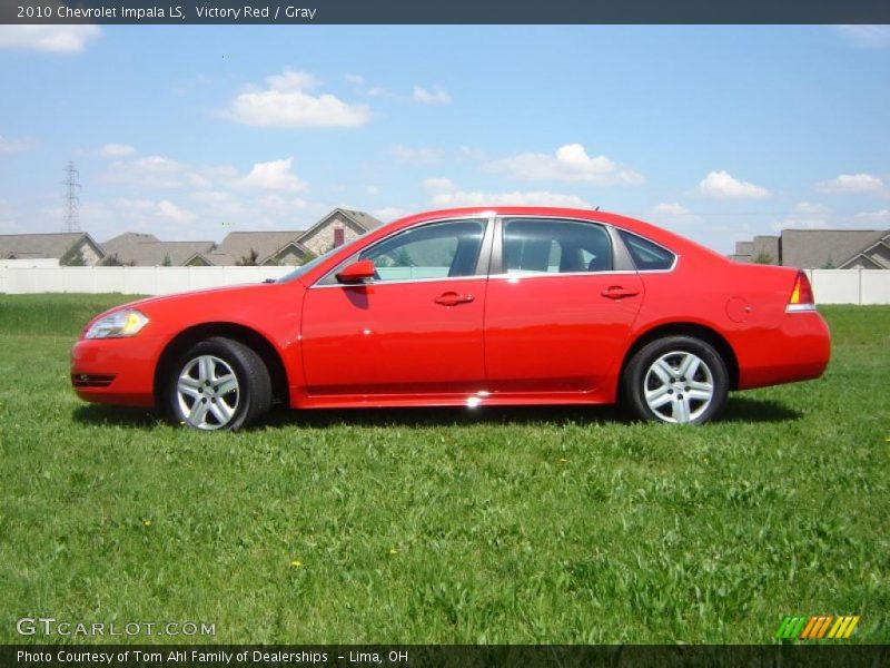Victory Red / Gray 2010 Chevrolet Impala LS