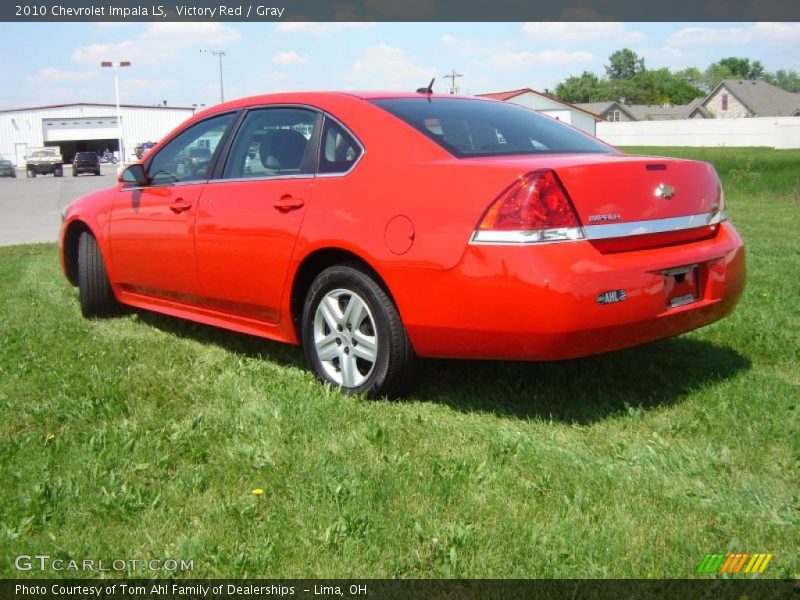 Victory Red / Gray 2010 Chevrolet Impala LS
