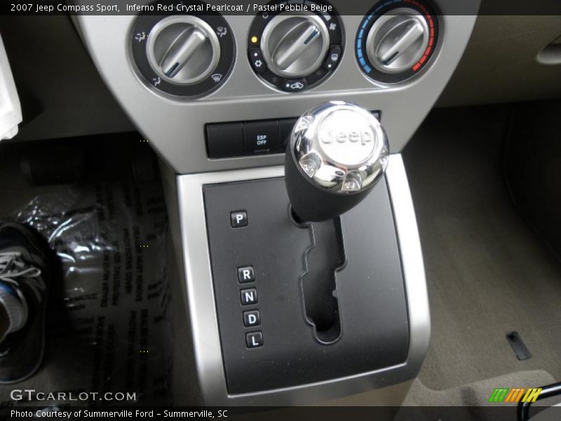 Inferno Red Crystal Pearlcoat / Pastel Pebble Beige 2007 Jeep Compass Sport