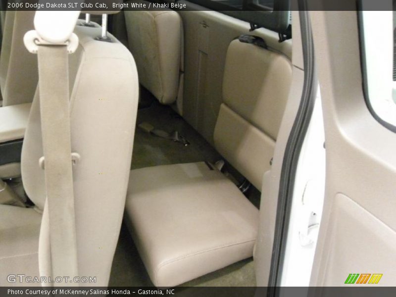 Bright White / Khaki Beige 2006 Dodge Dakota SLT Club Cab