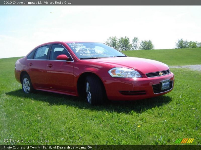 Victory Red / Gray 2010 Chevrolet Impala LS