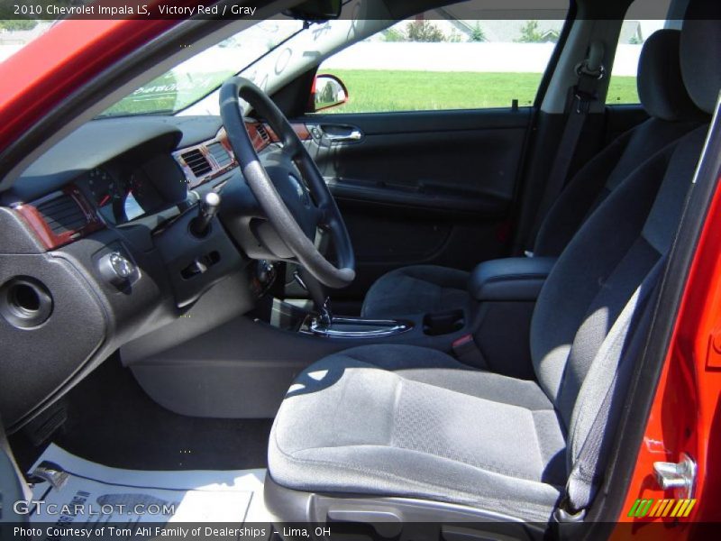 Victory Red / Gray 2010 Chevrolet Impala LS