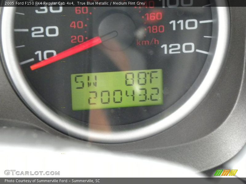 True Blue Metallic / Medium Flint Grey 2005 Ford F150 FX4 Regular Cab 4x4