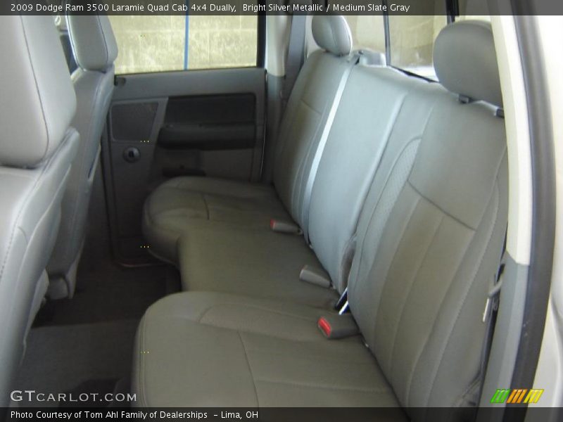 Bright Silver Metallic / Medium Slate Gray 2009 Dodge Ram 3500 Laramie Quad Cab 4x4 Dually