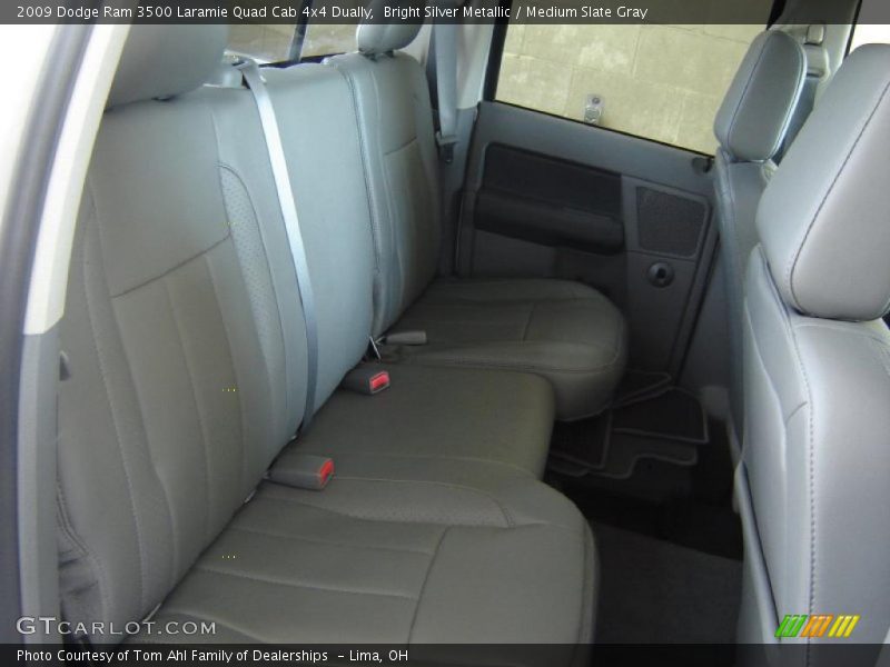 Bright Silver Metallic / Medium Slate Gray 2009 Dodge Ram 3500 Laramie Quad Cab 4x4 Dually